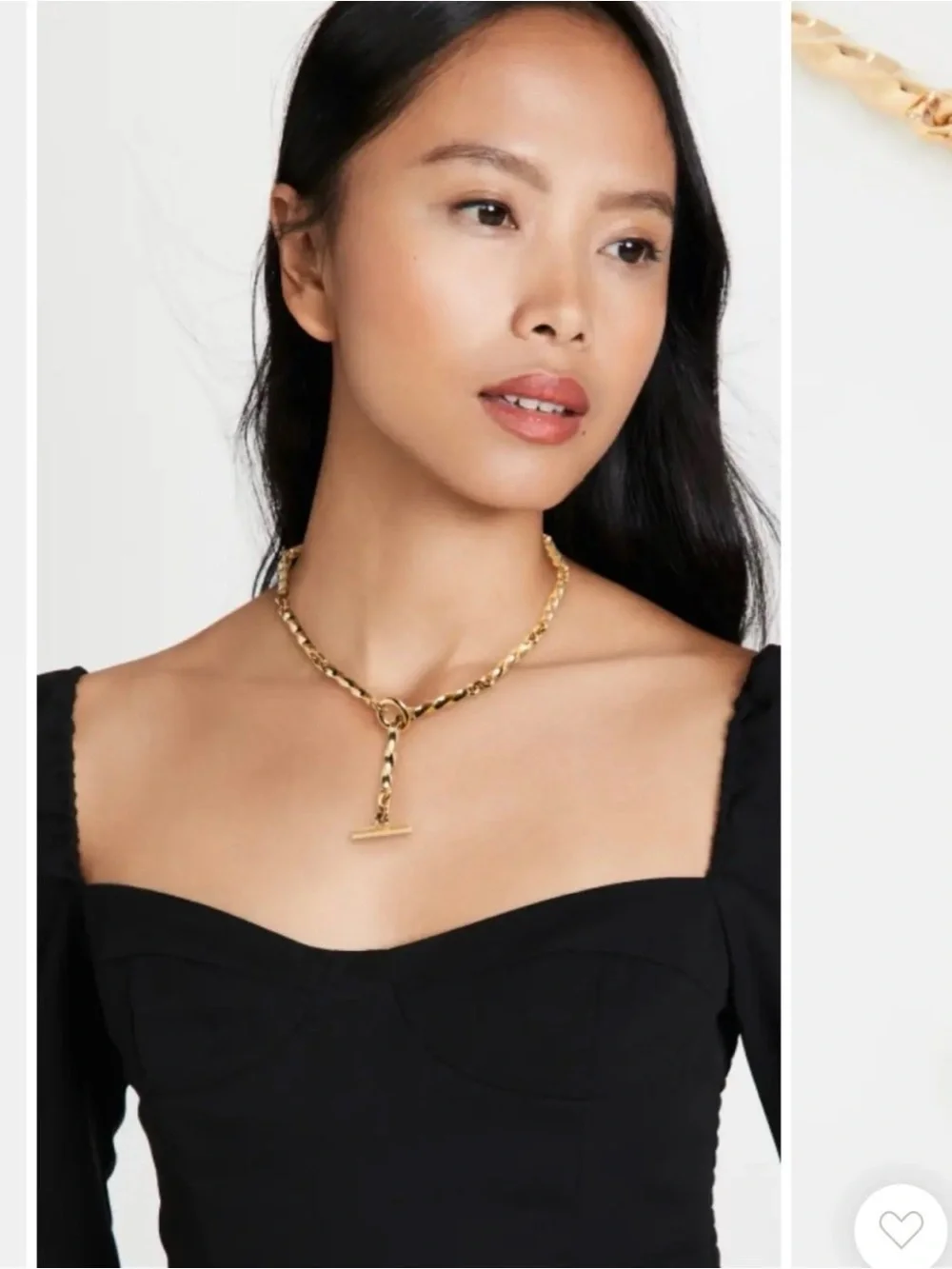 SOKO Imara Gold Chunky Toggle Necklace